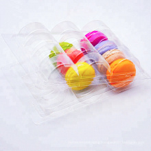 Wholesale clear plastic macaron packaging box hotsale plastic food cookie box